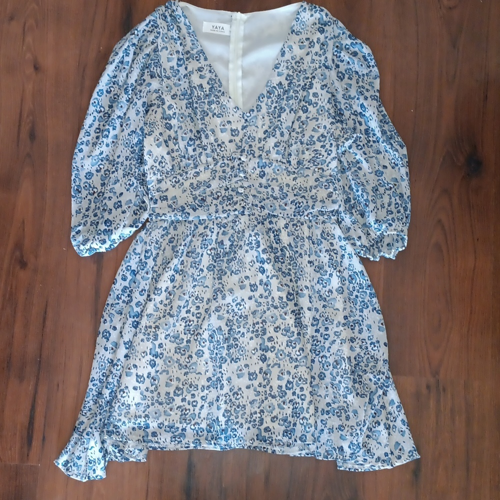 YaYa Aflalo Blue Floral Dress.#1126A